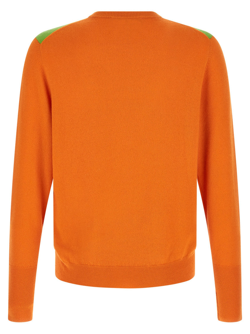 Orange Crew Neck Sweater 2