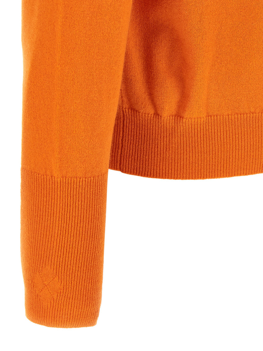 Orange Crew Neck Sweater 4