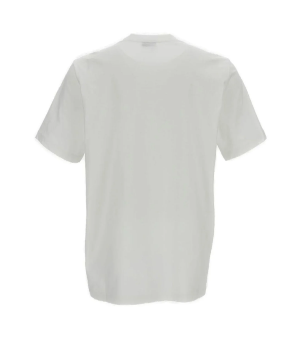 White Crew Neck T-Shirt 2