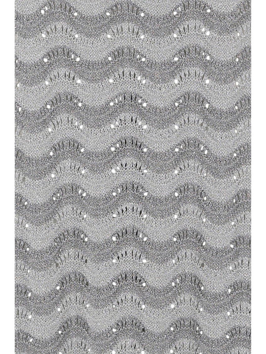 Grey Stripes Midi Skirt 4