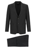 Dark Grey Notched Lapel Suit 1