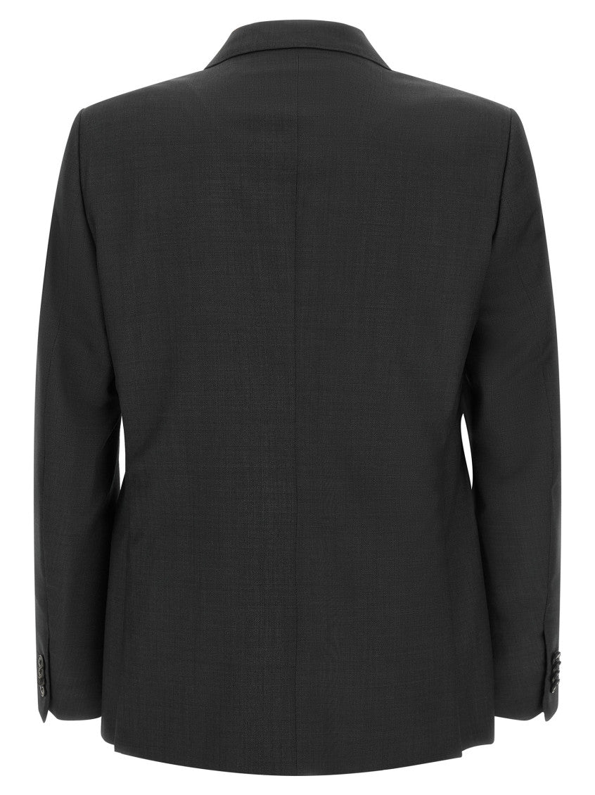 Dark Grey Notched Lapel Suit 2