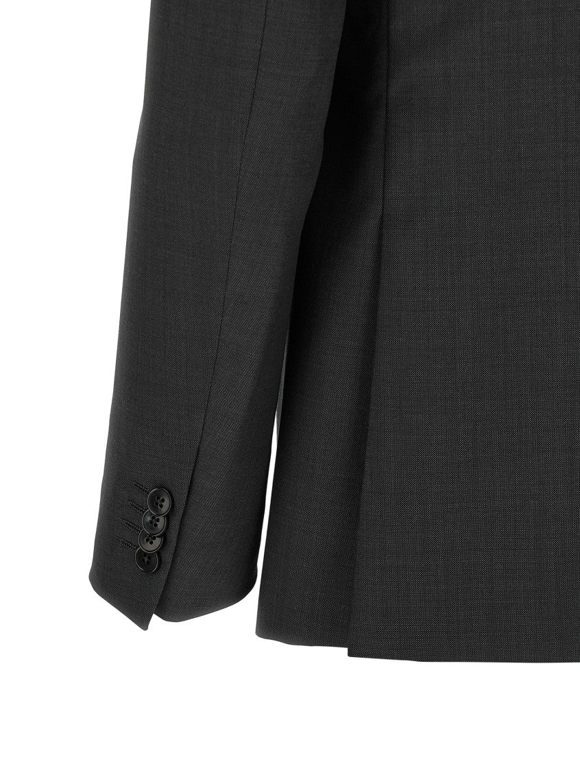 Dark Grey Notched Lapel Suit 3