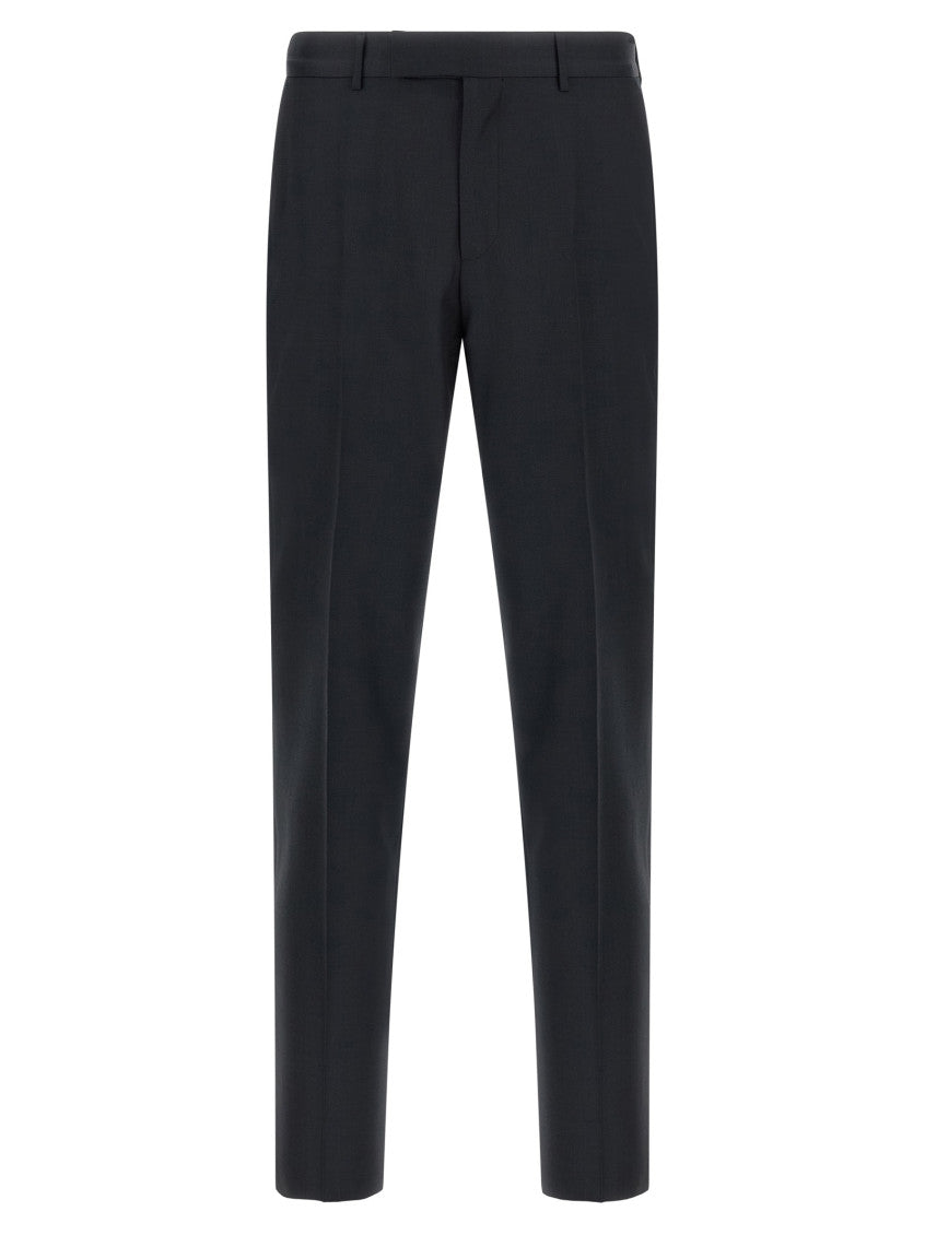 Dark Blue Notched Lapel Suit 4