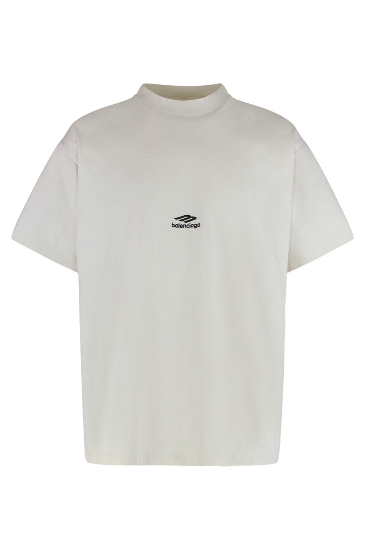 White Crew Neck T-Shirt 1