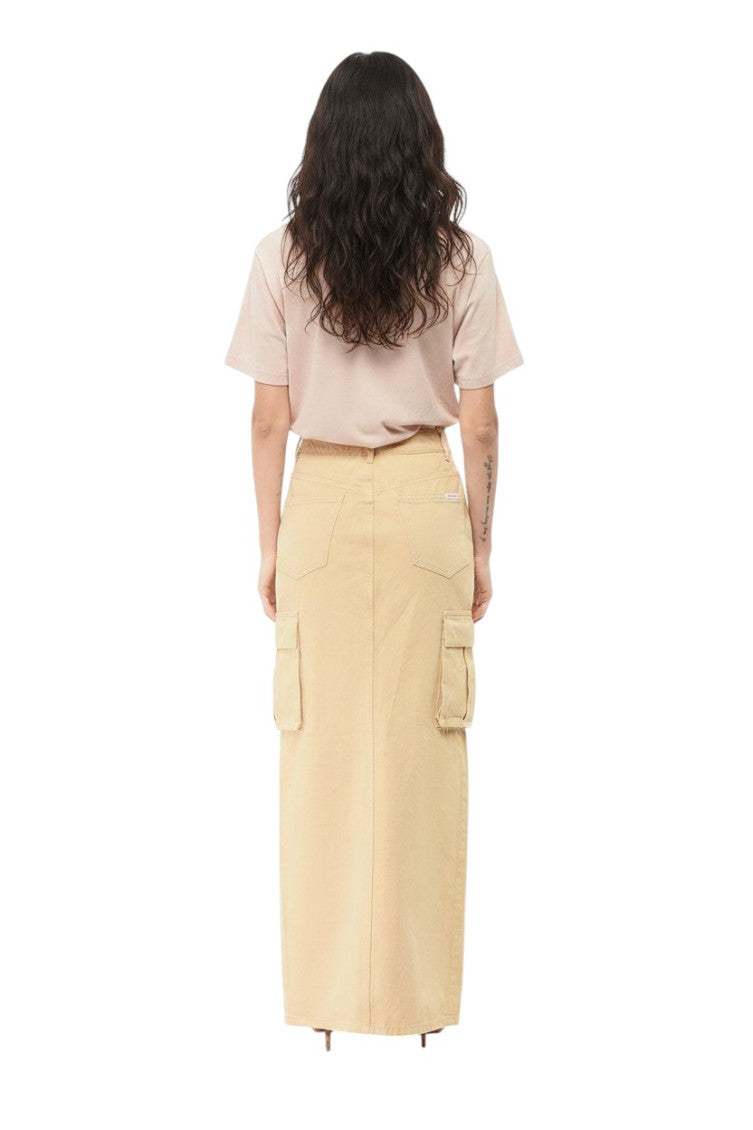 Beige High Rise Skirt 2