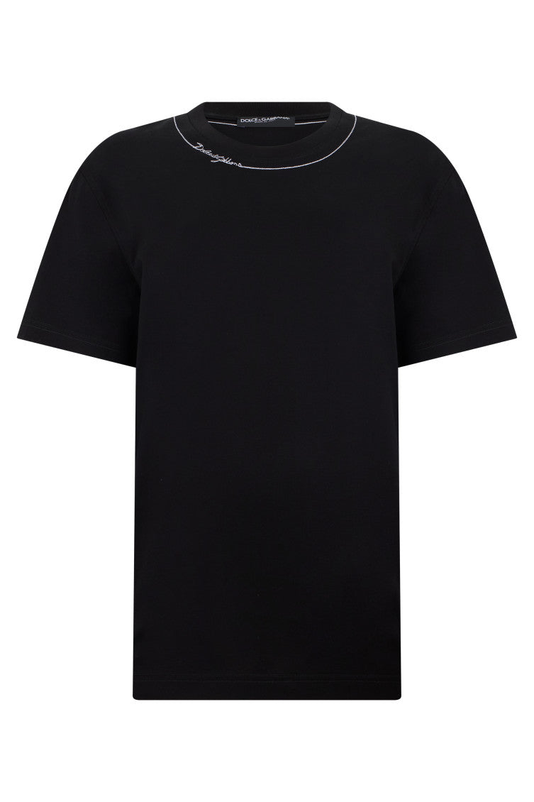 Black Crew Neck T-Shirt 1