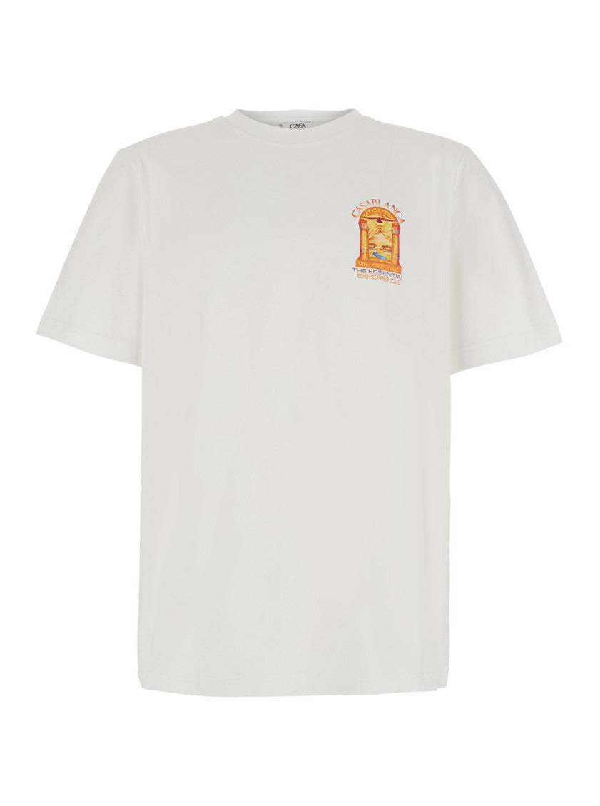 White Crew Neck T-Shirt 1