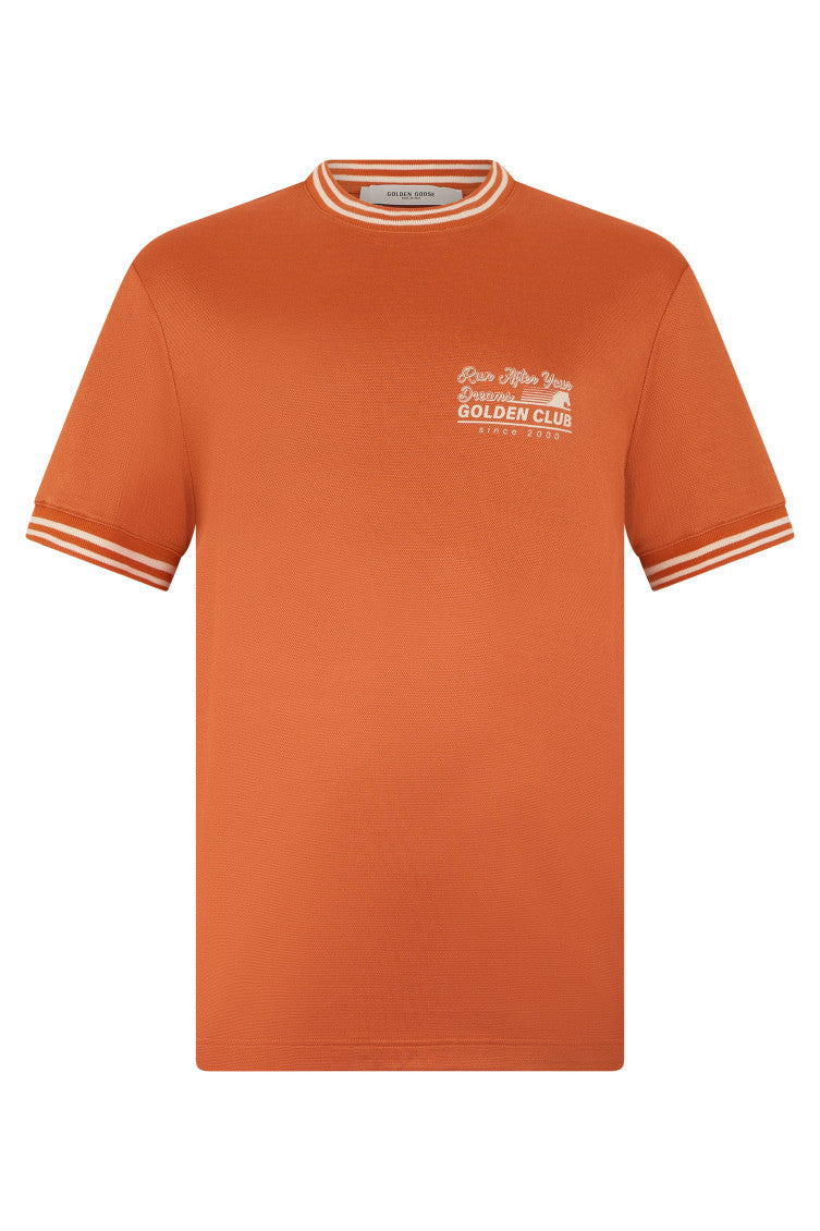 Orange Crew Neck T-Shirt 1