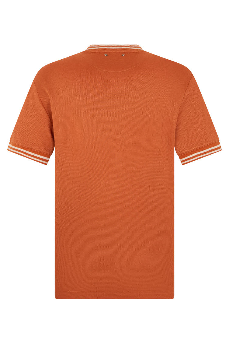 Orange Crew Neck T-Shirt 2