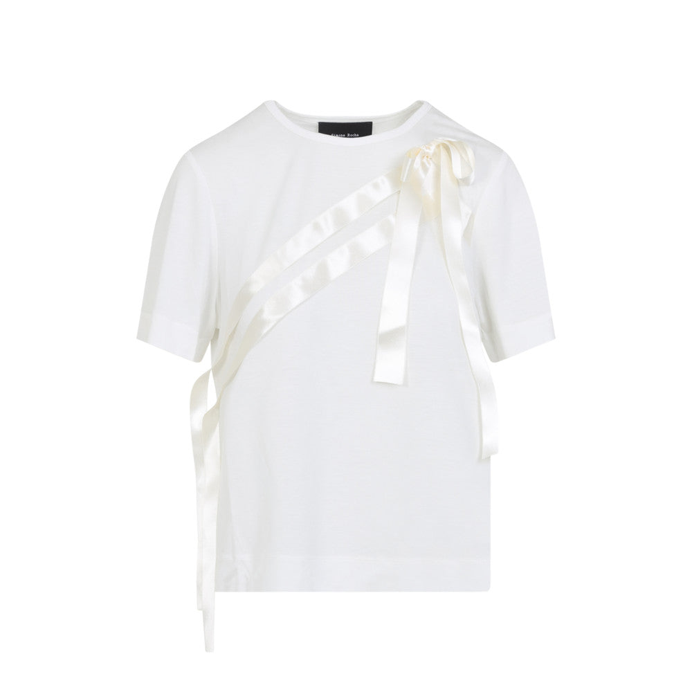Off White Crew Neck T-Shirt 1