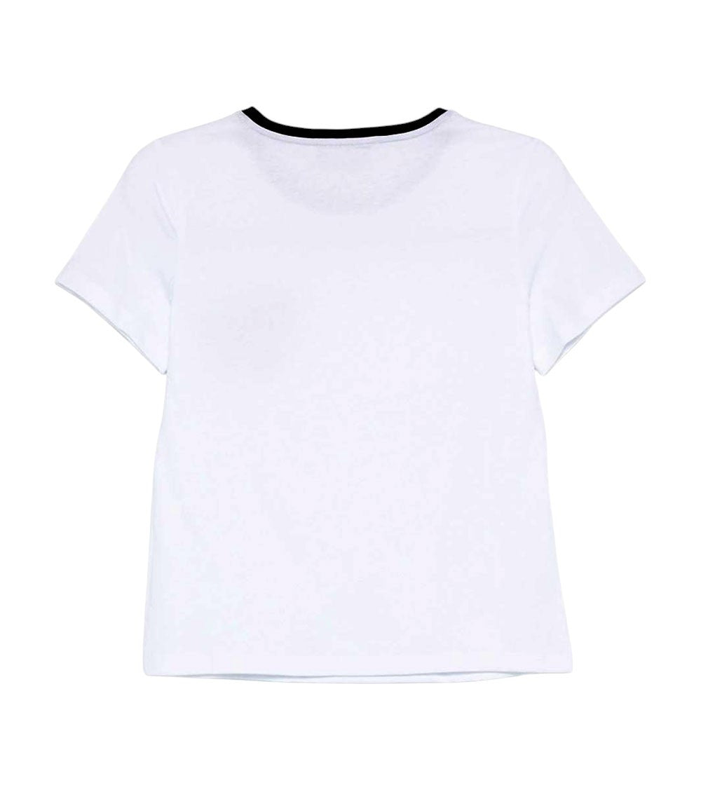 White Crew Neck T-Shirt 2