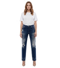 Dark Blue High Rise Jeans 1