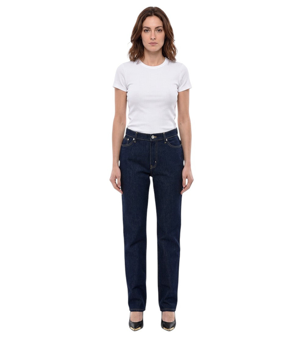 Dark Blue High Rise Jeans 1