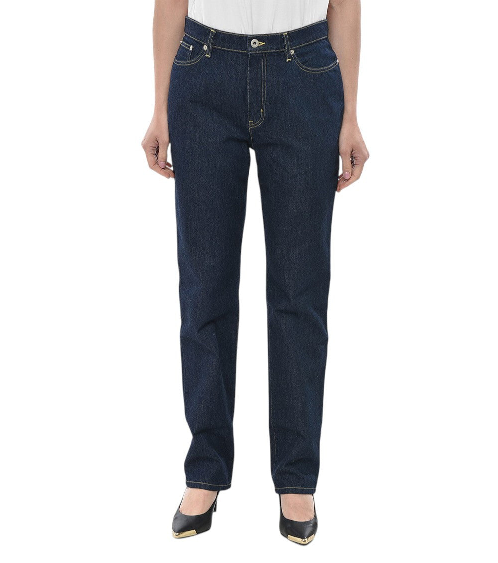 Dark Blue High Rise Jeans 4