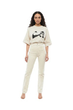Off White High Rise Jeans 1