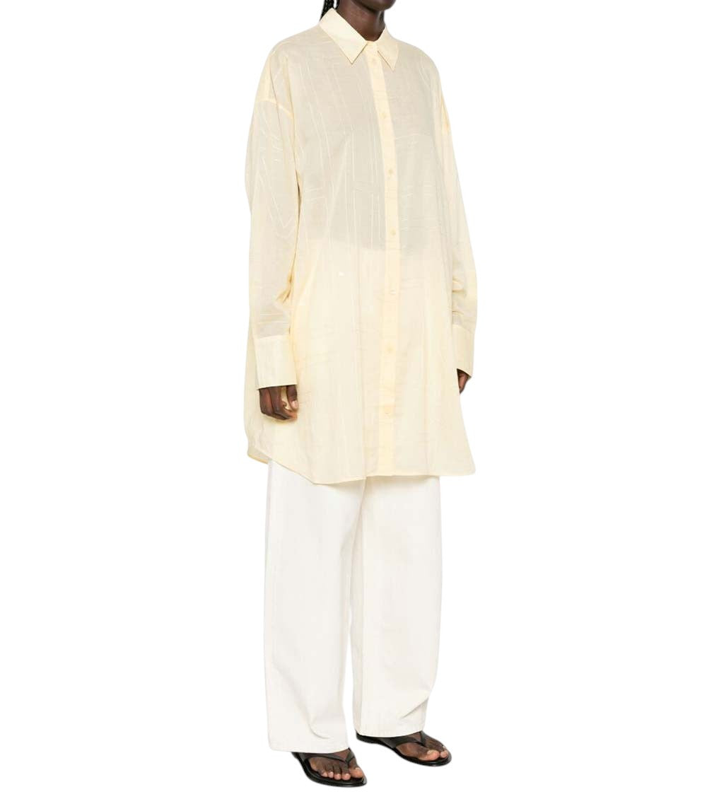 Light Yellow Embroidery Shirt 3
