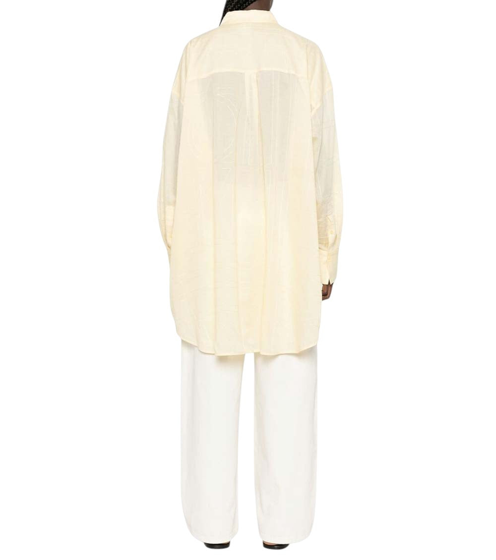 Light Yellow Embroidery Shirt 4