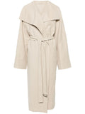 Beige Signature linen coat 1