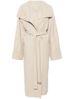 Beige Signature linen coat 1