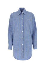 Blue Embroidered Poplin Cylvany Shirt 1