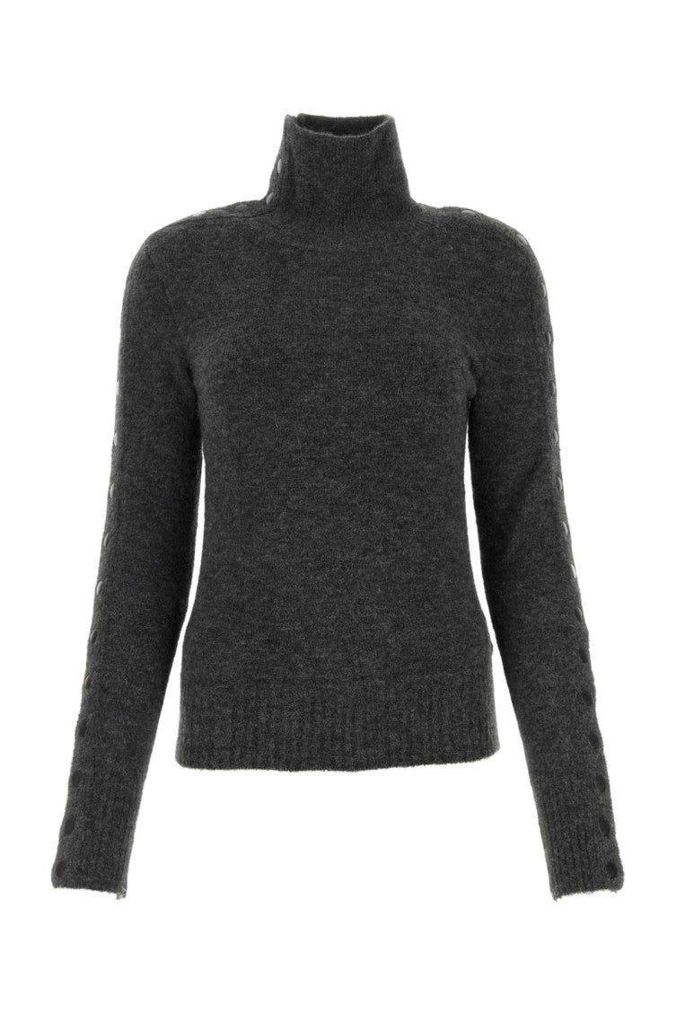 Anthracite nylon blend Malo sweater  1