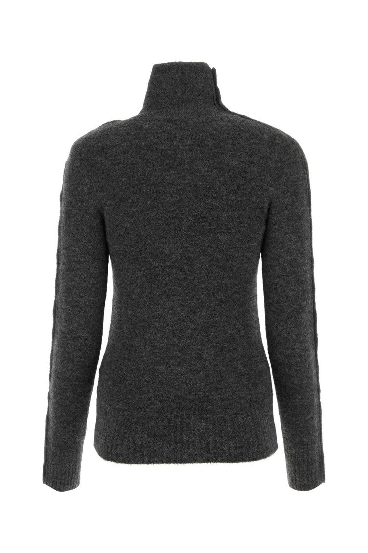 Anthracite nylon blend Malo sweater  2