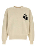 Melange Sand Cotton Oversize Atley Sweater 1