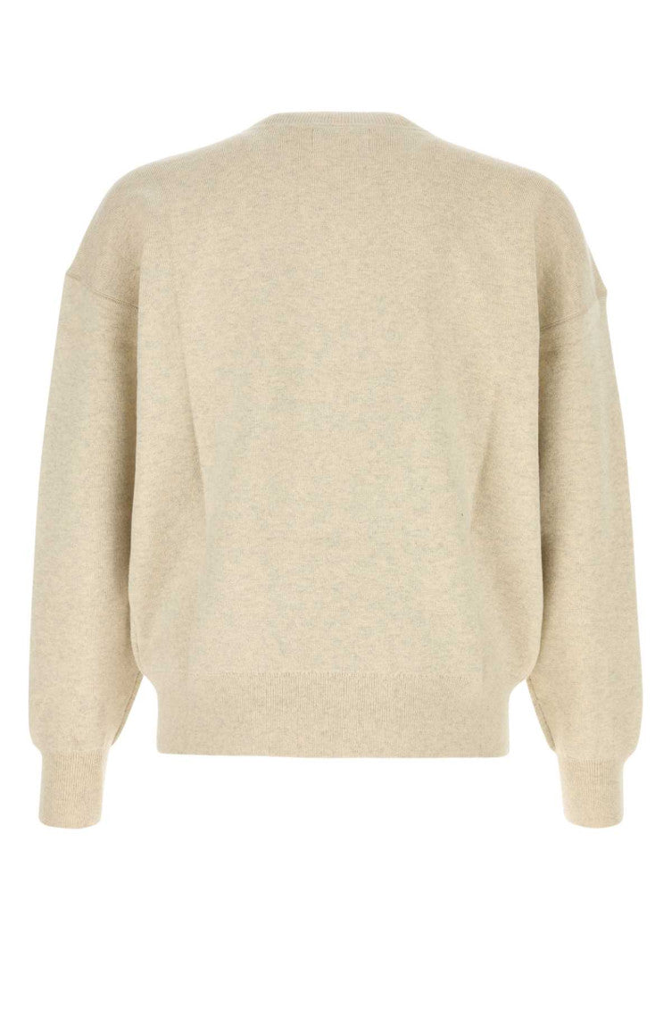 Melange Sand Cotton Oversize Atley Sweater 2
