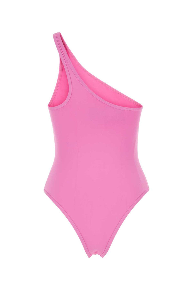 Pink stretch nylon swimsuit 2