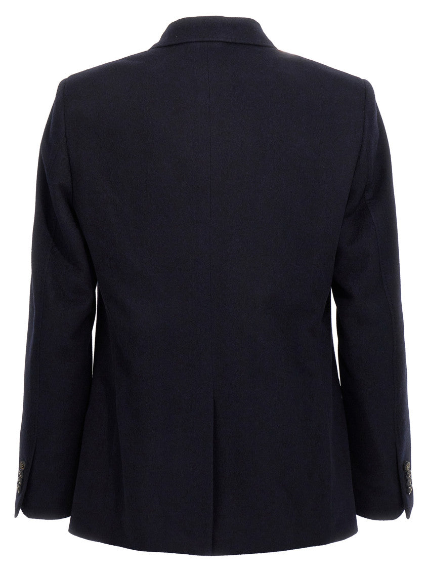 Dark Blue Double Breasted Blazer 2