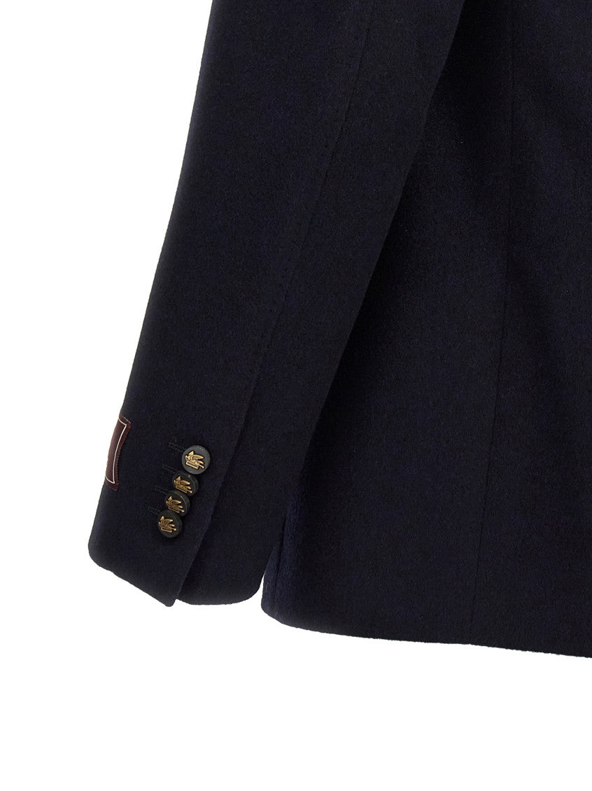 Dark Blue Double Breasted Blazer 4