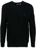 Black Embroidered Logo Sweater 1