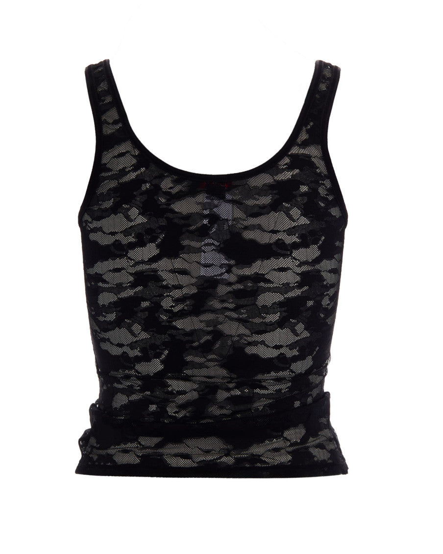 Black Camo Scoop Neck Top 2