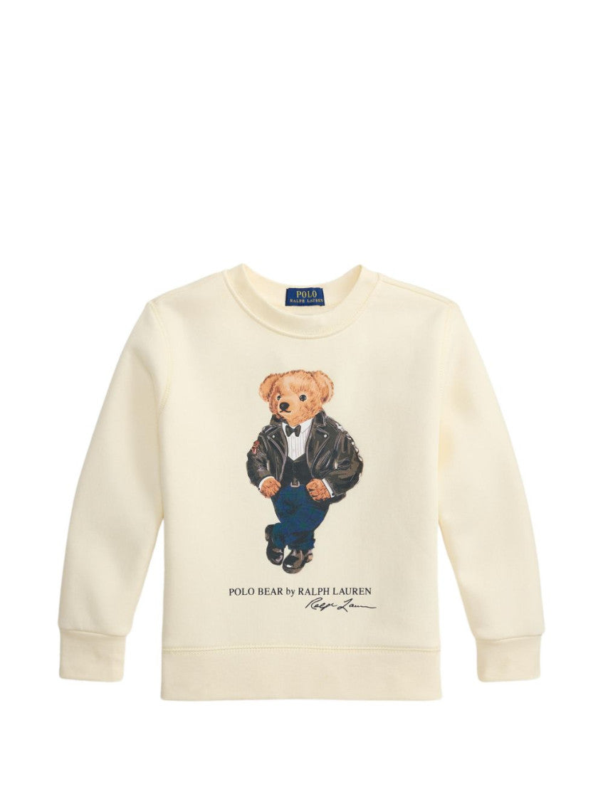 Boys White Graphic Sweatshirt 1