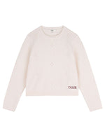 Girls Off White Knitted Sweater 1