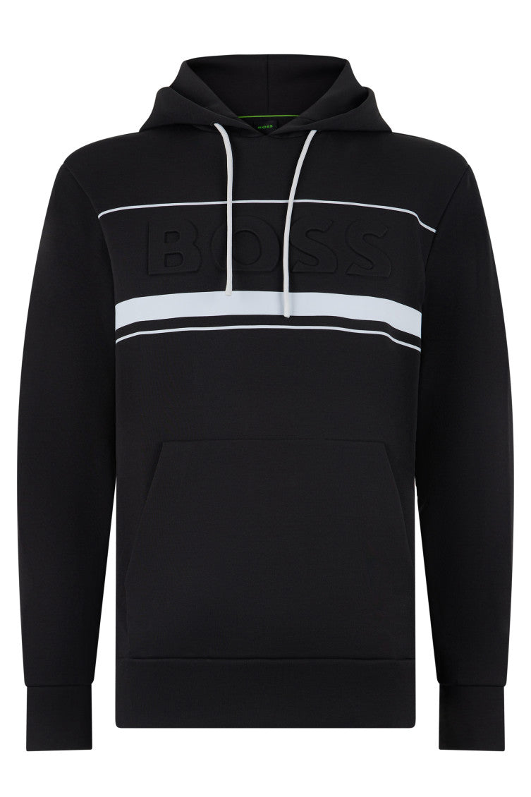 Black Regular Logo Hoodie 1
