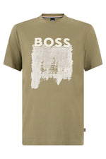Khaki Crew Neck T-Shirt 1