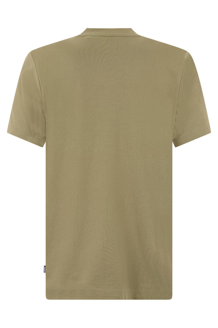 Khaki Crew Neck T-Shirt 2