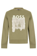 Khaki Crew Neck Sweatshirt 1