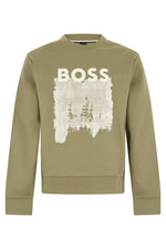 Khaki Crew Neck Sweatshirt 1