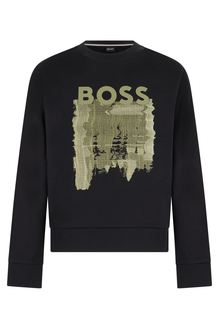 Black Crew Neck Sweatshirt 1