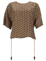 Brown Boat Neck Top 1
