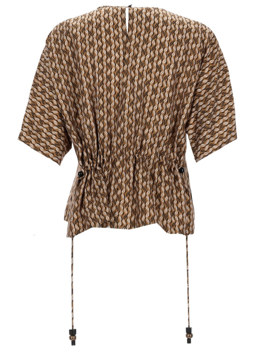 Brown Boat Neck Top 2