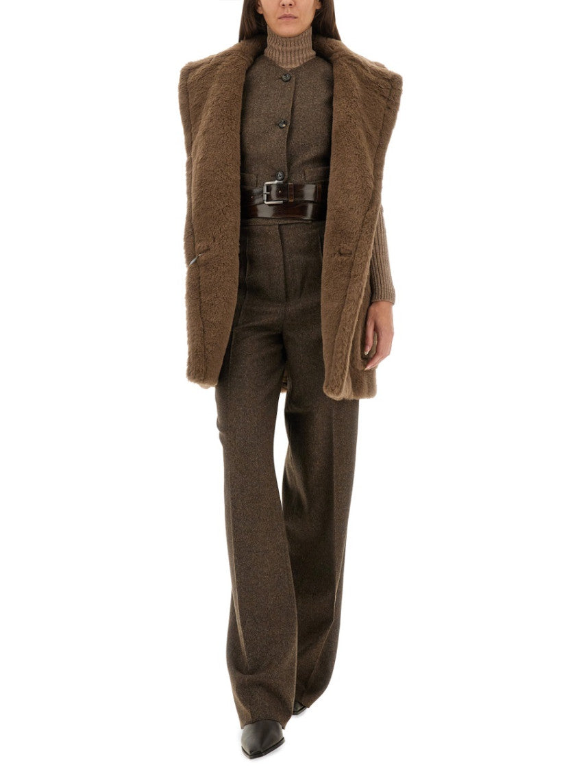 Dark Brown Crew Neck Top 3