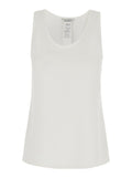 White Round Neck Top 1