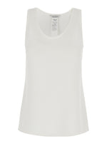 White Round Neck Top 1