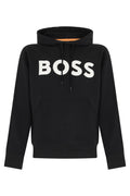 Black Logo Regular Hoodie 1