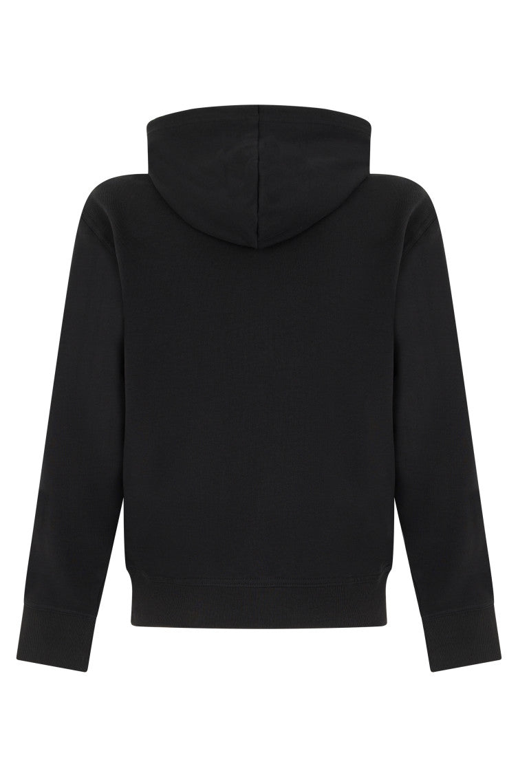 Black Logo Regular Hoodie 2