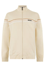 Beige Mock Collar Jacket 1